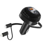 Carregador De Carro Merrtody 81w Ultracompacto Com Cabo De 30 Cm Para Iphone