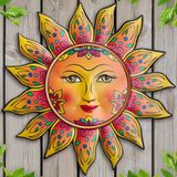 Decoração De Parede Daogtc Metal Sun Flower Art Decoration