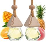 Purificador De Ar Para Carro Com Óleo Essencial Bayrumber Mango Sunrise, Pacote Com 2 Unidades