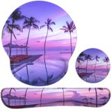 Conjunto De Descanso De Pulso Para Mouse E Teclado G Jgoo Ergonomic Purple