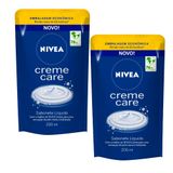Kit 2 Sabonete Líquido Nivea Creme Care Refil 200ml