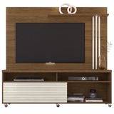 Estante Home Tv 65 Pol 2p 182cm Frizz Naturale Off White Madetec