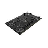 Cooktop 5 Bocas A Gás Tripla Chama Realce Bivolt Cr226 Preto Bivolt