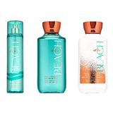 Conjunto De Presentes Bath &amp; Body Works At The Beach Shower Gel 300ml