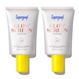 Protetor Solar Supergoop! Glowscreen Spf 40 20ml, Pacote Com 2