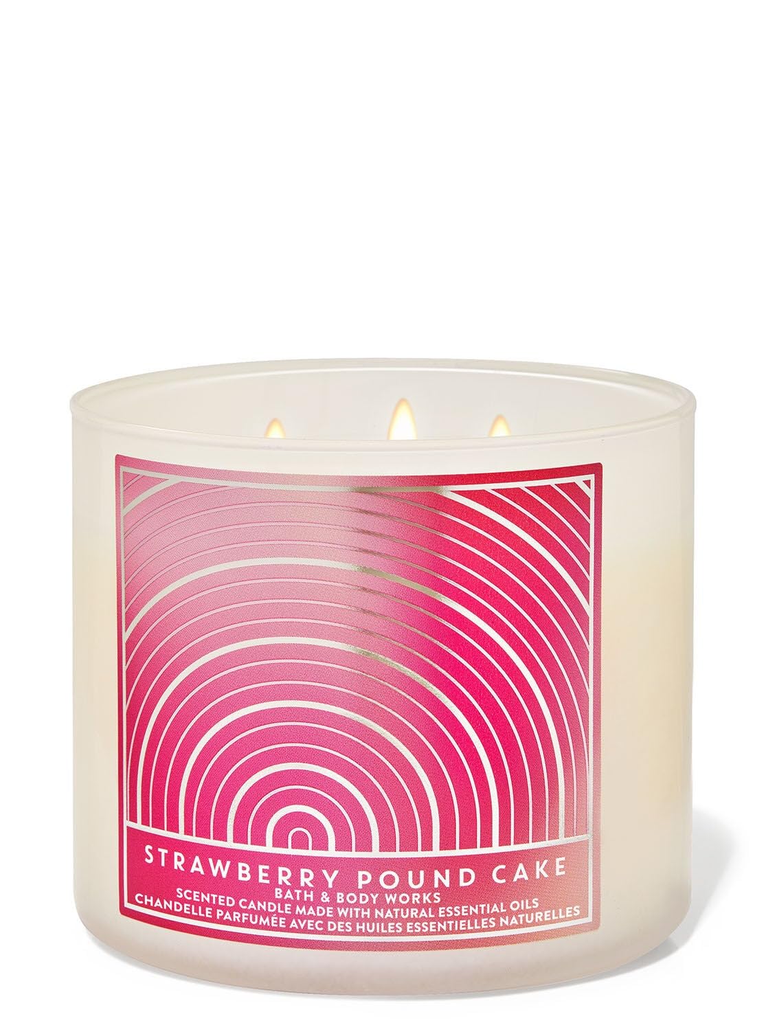 Candle Bath And Body Works White Barn 3-wick 430 Ml De Morango