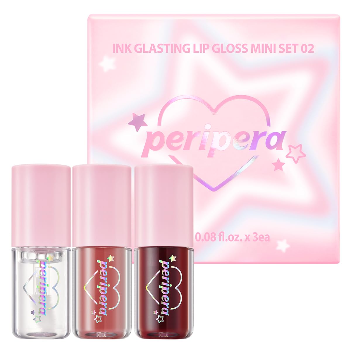 Mini Conjuntos De Presentes Lip Gloss Peripera Ink Glasting 7,5 Ml (x3)