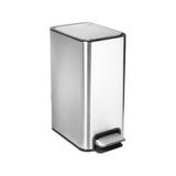 Lixeira Docol Flat 90987293016 Com Pedal 10l Inox Escovado