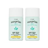 Protetor Solar Etude Sunprise Mild Airy Finish Spf50+ Pa++++ 55ml X2