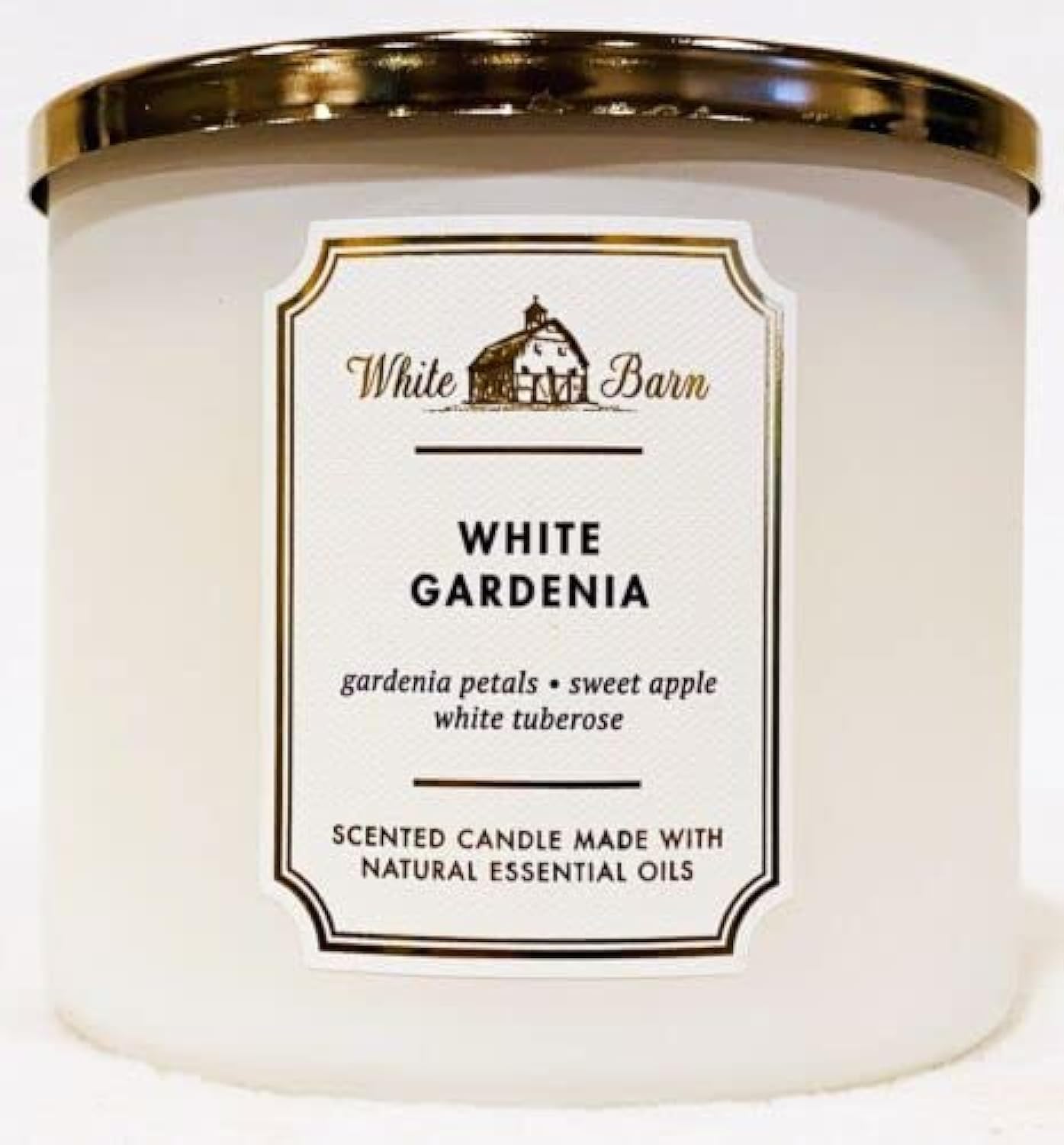 Candle Bath &amp; Body Works White Barn 3-wick White Gardenia 430 Ml