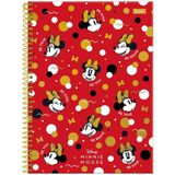 Caderno Espiral Capa Dura Universitário 1 Matéria Disney Minnie Mouse 80 Folhas Foroni Estampa 2