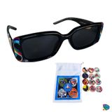 Óculos Preto Lentes Polarizadas Autistas Infinity Black +