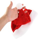 Kit 03 Gorro De Papai Noel 40cm Vermelho Touca De Natal