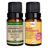 Óleo Essencial Grapefruit Espanha + Vegetal R. Mosqueta 10ml