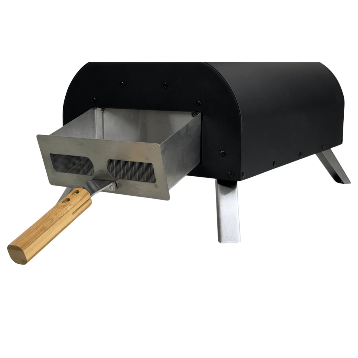 Forno A Carvão Para Pizza Broiler B Com Chaminé E Termômetro