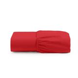 Lençol Solteiro Cintilante Percal 180 Fios 100% Algodão Com Elástico - Vermelho