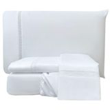 Jogo De Cama Lençol King Apolo Micropercal 300 Fios - Branco