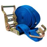 Cinta Tensor Azul Para Amarração Carca Alça Catraca 6m 35mm