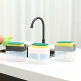 Kit 10 Dispenser Sabão 2x1 Detergente Suporte Porta Esponja