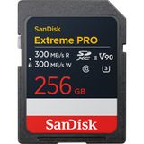 Cartão De Memória Sandisk 256gb Extreme Pro Uhs-ii Sdxc - 300mb/s V90