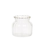 Mini Vaso De Vidro Transparente 20853-p 8x8cm 1un Mart