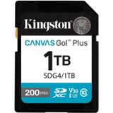 Cartão Memória Kingston Sd Xc 1tb 200mb/s Uhs-i V30 Sdg4/1tb