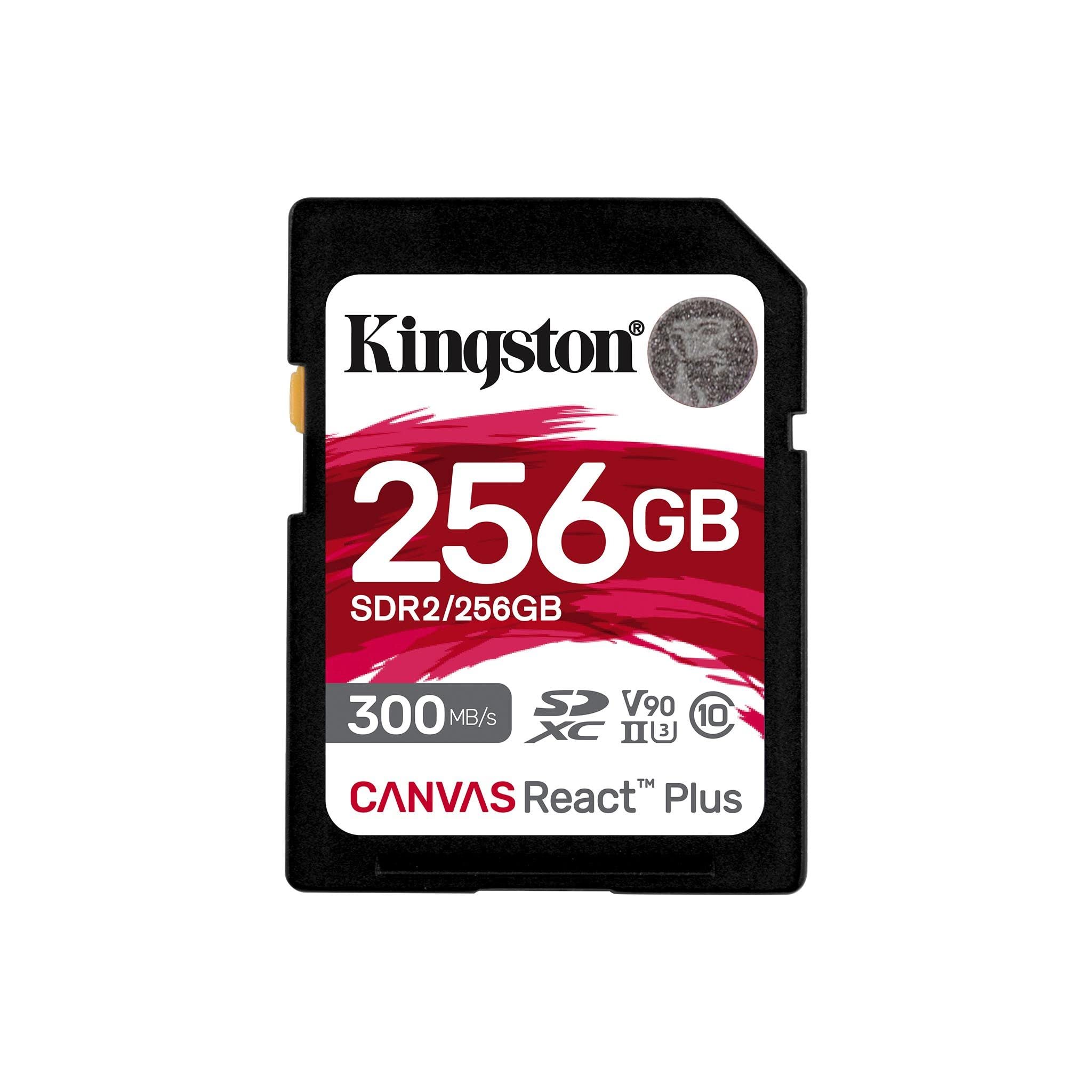 Cartão Sd Kingston Canvas React Plus 256gb Sdxc Uhs-ii V90