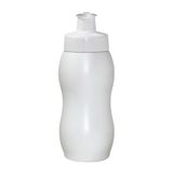 Kit 50 Squeezes Wave 250ml Branco Plástico Premium