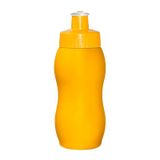 Kit 50 Squeezes Wave 250ml Amarelo Plástico Premium