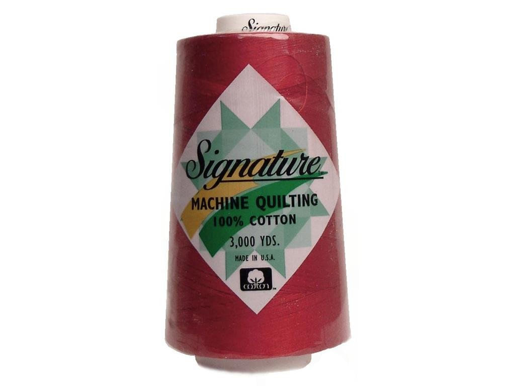 Quilt Thread Signature 100% Algodão, 3000 Jardas, Vermelho Natalino