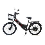Bicicleta Eletrica Aro 24 New Street 800w Preta Plug And Move