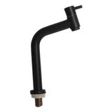 Torneira Banheiro Metal Preta Baixa Aço Inox