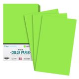 Impressão Superfina De Papel Colorido, Verde Marciano, Tamanho Legal