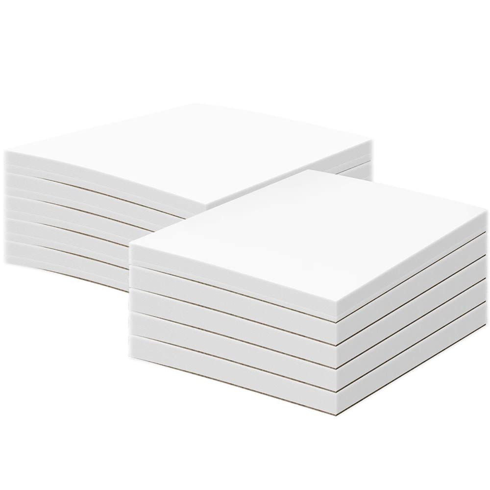 Memo Pads S, Impressão Superfina, 5 X 7 Polegadas, 50 Folhas, Pacote Com 10 Blocos