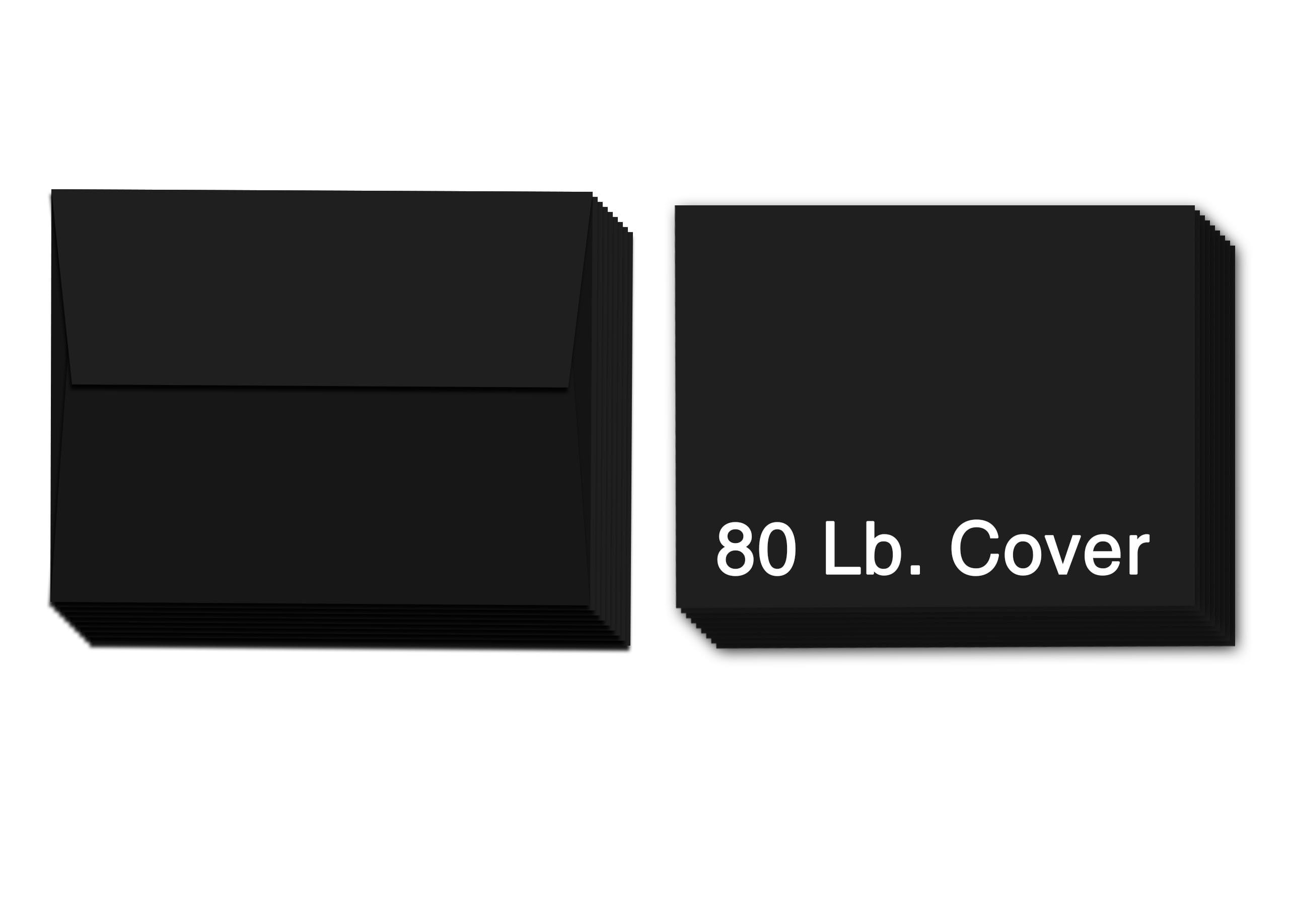 Conjunto De Cartões Comemorativos S Superfine Printing Black 25 Cartões Com Envelopes