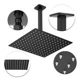 Ducha Chuveiro De Teto Preto 2020 Slim