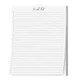 Lista De Tarefas Notepad S Superfine Printing College-ruled 8,5x11