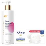 Kit Dove Sérum Corporal Pró-retinol 380ml + Sabonete Barra Original 90g - 6 Unidades