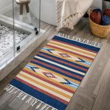 2 Tapete Banheiro Kilim Absorvente 100% Algodão 60 X 90 M01