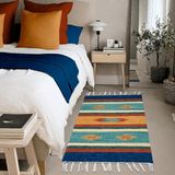 1 Tapete Quarto Kilim Algodão Beira Cama 60x90 M03