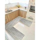Kit 3 Peças Jogo Cozinha Passadeira Manta Vinilico Laminado