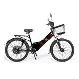 Bicicleta Eletrica New Street Plus 800w Preta Plug And Move