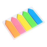 100 Folhas Post It Transparente Colorido Marcador De Pagina