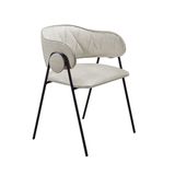 Cadeira Para Sala De Jantar Siena Primeira Linha Preto /creme