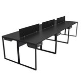 Escrivaninha Para Escritório Com Gavetas Industrial Preto