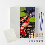 Kit Tela Numerada Para Pintura Sinoart 40x50cm Carpas