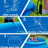 Piscina 1000l Inflável Circular Para Toda A Família