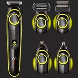Barbeador Profissional Kit 5 Em 1 Corte Nariz Portátil