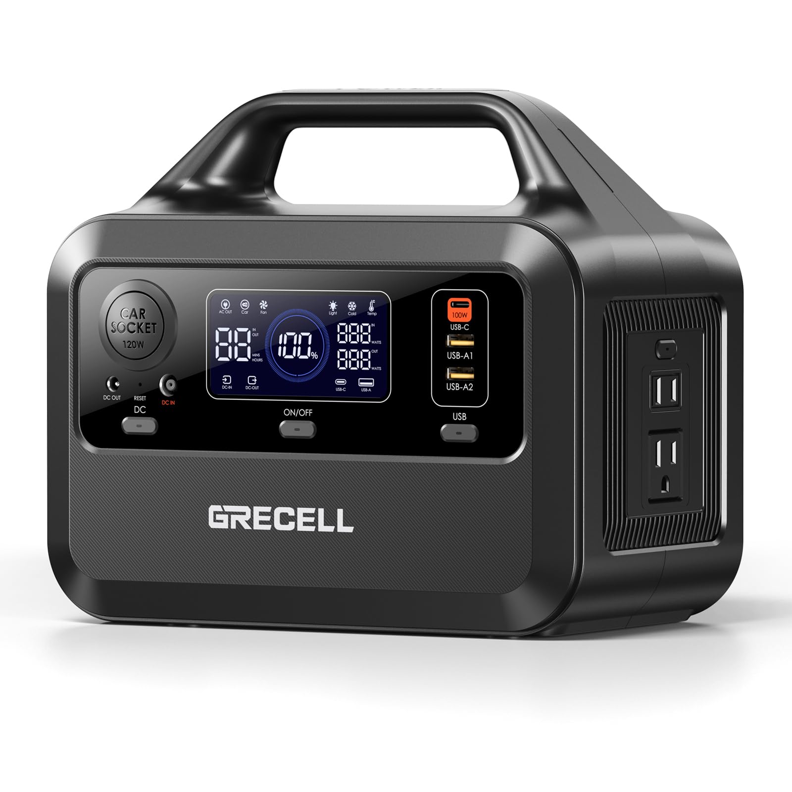 Central Elétrica Portátil Grecell 230wh 300w Com 2 Tomadas Ac