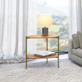 Mesa De Canto Orgânica 60cm - Dalla Costa Freijó